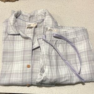 UGG Women's Raven Lavender Plaid Pajama Set